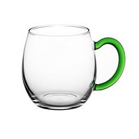 Weinseidel mit grünem Henkel 250ml mit bedrucktem Logo