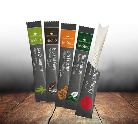 Bio TeaStick „Premium Selection" als Werbegeschenk ohne individuellen Druck