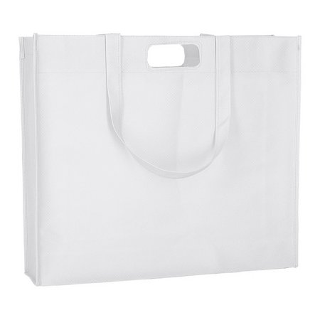 City Shopper ca. 44x38x10,5 cm weiss als Werbegeschenk