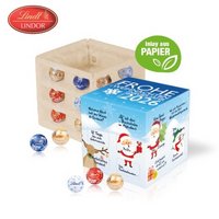Adventskalender Cube Organic Lindt Minis mit individuellem Logo
