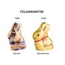 Füllvarianten Geschenkbox Mini Hasenohren Klett Osterhase mit Logo