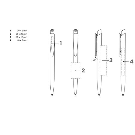 Senator Kugelschreiber Dart Polished Druckfläche