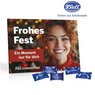 Tisch-Adventskalender mit Klett Fairtrade Schokolade mit Logo