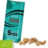 Bio Cashewkerne geröstet gesalzen 30g Snack Stick bedruckt mit Logo