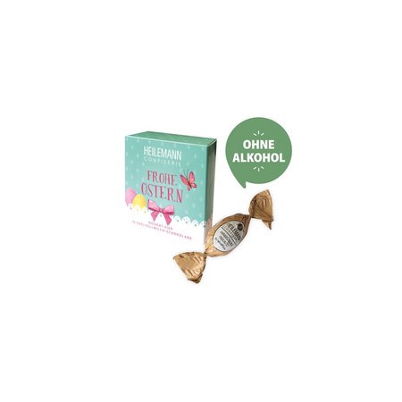 Heilemann Frohe Ostern Schokoeier 72 g ohne Alkohol als Werbegeschenk