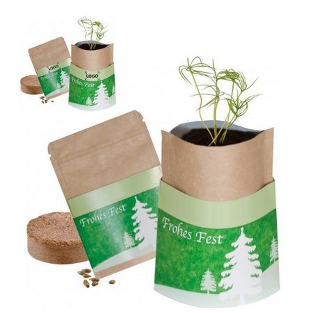 Natur-Bag Weihnachtsbaum mit eigenem Logo