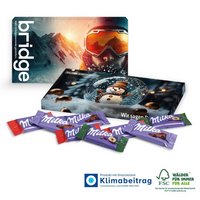 Milka Schokotäfelchen in Präsentbox mit eigenem Logo