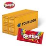 3D Präsent Container mit Skittles mit Logo