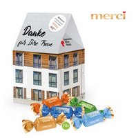 3D Präsent Haus mit Merci Petits mit Logo
