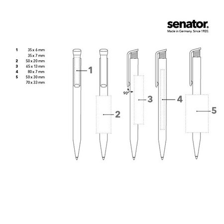 Senator Kugelschreiber Super-Hit Polished Druckfläche