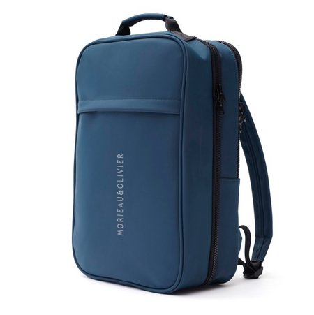 Blauer VINGA Baltimore Travel Rucksack mit Logo