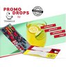 Promo Drops in individueller Klappkarte mit Logo