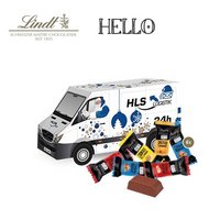 3D Präsent Transporter Lindt HELLO Minis mit Logo