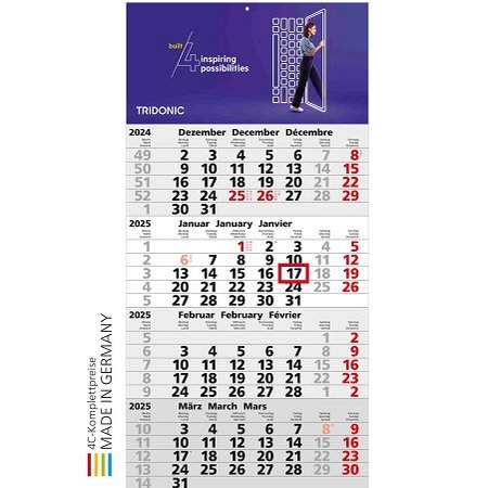 4-Monatskalender Mega 4 A Bestseller mit Logo