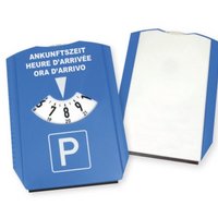 Parkscheibe mit Eiskratzer Europa SCHWEIZ mit eigenem Logo