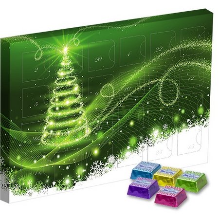 Adventskalender Midi mit Eiskonfekt-Mix mit eigenem Logo