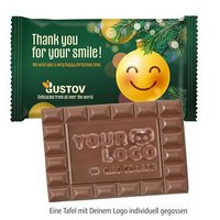 Schoko-Sondermotiv XL Flowpack mit Logo