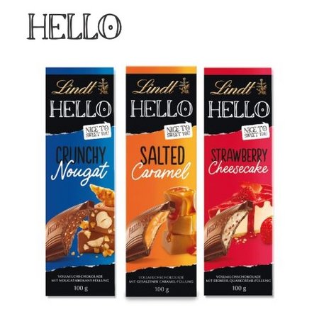 Inhalt Schokolade von Lindt HELLO 100g