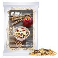 Müsli Apfel-Cranberry Express Maxi-XL-Tüte mit Etikett und Logo
