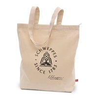 Tasche mit Reißverschluss OTTAWA 38 x 42 x 10 cm Canvas-, Bodenfalte und langen Henkeln mit Logo