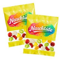 Fruchtgummi Werbetüte 20g Fruchtsalat bedruckt mit Logo