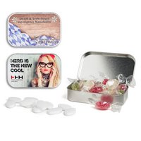 Nostalgiedose  bedruckt mit Logo