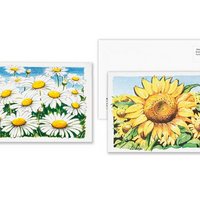 Samenpostkarte Country Garden mit Logo