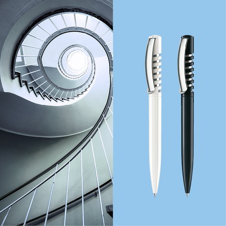 Senator Kugelschreiber New Spring Polished MC als Werbegeschenk