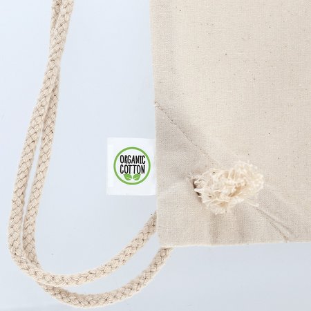 Turnbeutel 38 x 46 cm aus Organic-Baumwolle als Werbegeschenk