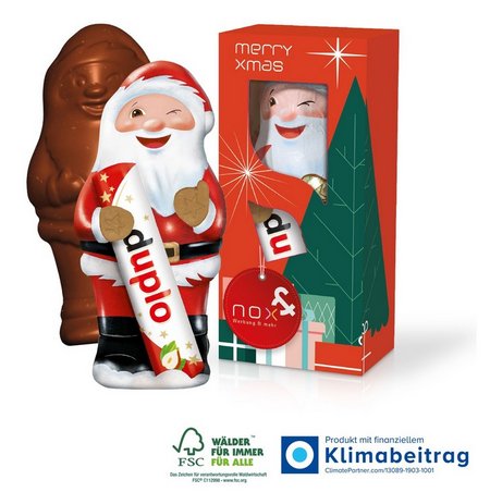 duplo Weihnachtsmann 75g mit eigenem Logo