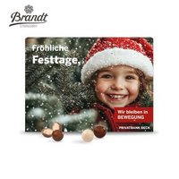 Wand Adventskalender mit Brandt Knusperkugeln mit Logo