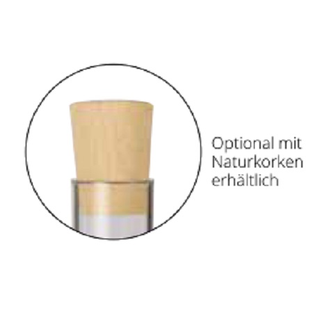 Badesalz Reagenzglas mit Naturkorken und Logo