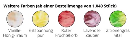 Bicolor Seife als Werbegeschenk