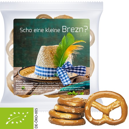 Bio Mini Brezeln Original 7g Express mit Logo