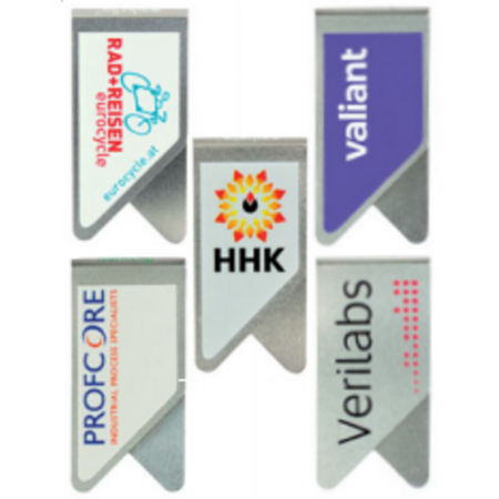 Druckvarianten Wingclip Büroklammer 