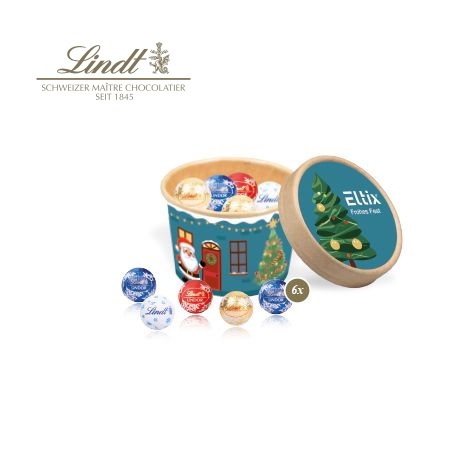 Christmas Paperbox Lindt Minis mit Logo