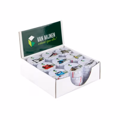 Displaybox eigener Entwurf mit Logo