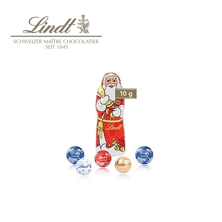 Füllung 3D Präsent Bus Lindt Minis und Nikolaus mit Logo