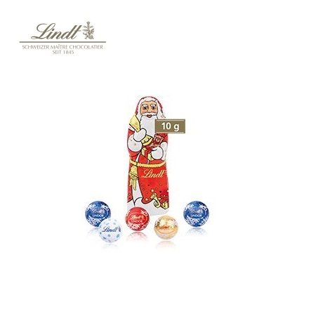 Füllung 3D Präsent Schiff Lindt Minis und Nikolaus mit Logo