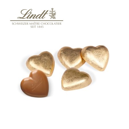 Füllung 3D Präsent Transporter Lindt Herzen mit Logo