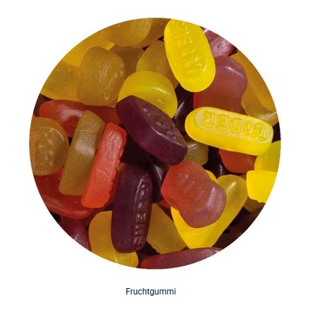 Füllung Mini-Farbdose Fruchtgummi mit Logo