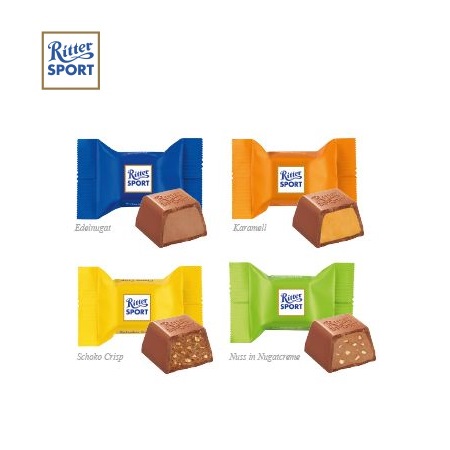 Füllvarianten 3D Präsent Container Ritter Sport mit Logo