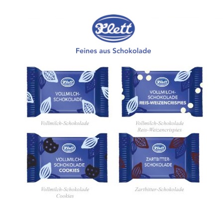 Füllvarianten Wand-Adventskalender mit Klett Fairtrade Schokolade