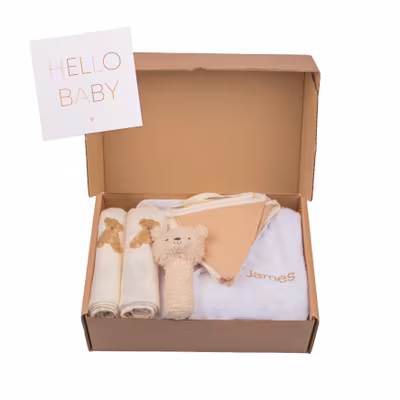 Geburtsgeschenkset L mit Logo