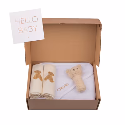 Geburtsgeschenkset M mit Logo