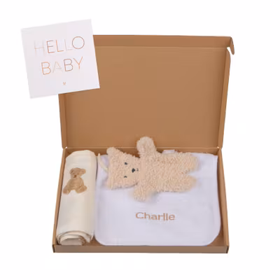 Geburtsgeschenkset S mit Logo
