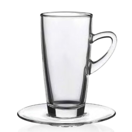 Glastasse Kenia Slim klar 32 cl mit Logo