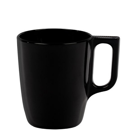 Glastasse Nuevo schwarz glam glänzend 250ml