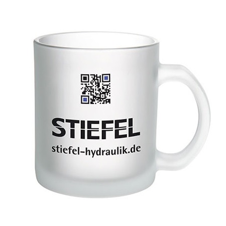 Glastasse Snow Queen mit eigenem Logo bedrucken