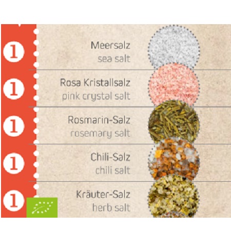 Grobe Gewürzmischung - Korkenglas Preiskategorie 1 mit Logo